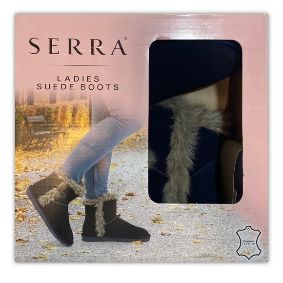 Serra Genuine Suede Leather Womens 